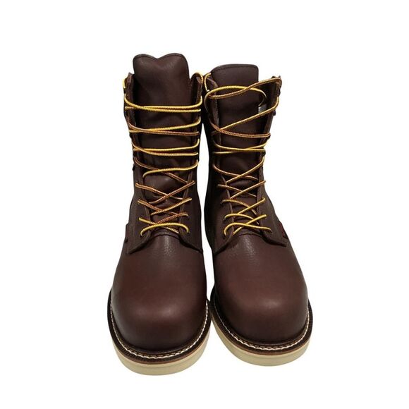 Red Wing Mens Lace-up Steel Toe Work Boots 9D Brown Slip Oil Puncture Resistant main image 8